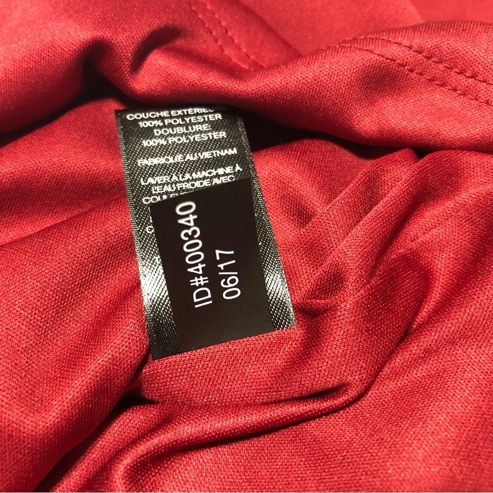 EXPRESS Women’s Dress Size XS Red‎  N.W.T.Halter Asymmetrical Stretch Mock Neck.